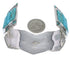 Authentic Sterling Silver Southwest Turquoise Cuff Bracelet CX49717