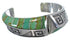 Sterling Silver Turquoise Inlay Jewelry Cuff Bracelet BW70517