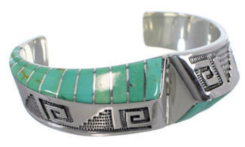 Sterling Silver And Turquoise Cuff Bracelet Jewelry PX27908