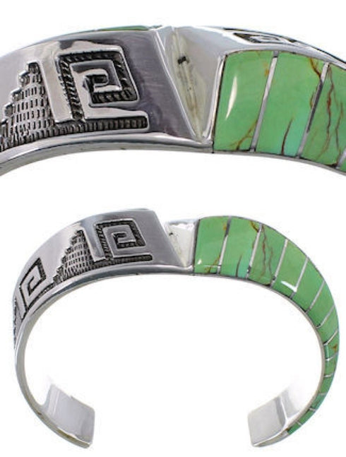 Turquoise And Sterling Silver Cuff Bracelet PX27898
