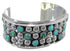 Turquoise Jewelry Sterling Silver Southwestern Cuff Bracelet MX27517