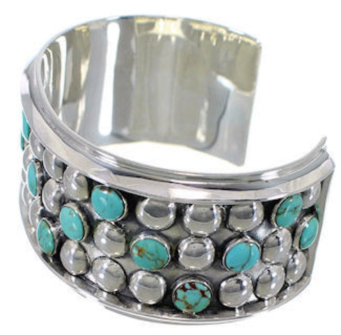 Turquoise Jewelry Sterling Silver Southwestern Cuff Bracelet MX27517