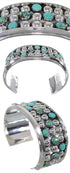 Turquoise Jewelry Sterling Silver Southwestern Cuff Bracelet MX27517