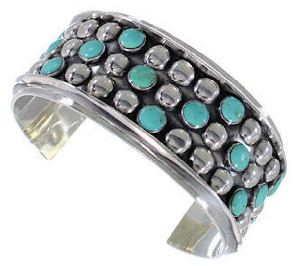 Southwest Turquoise Sterling Silver Cuff Bracelet MX27523