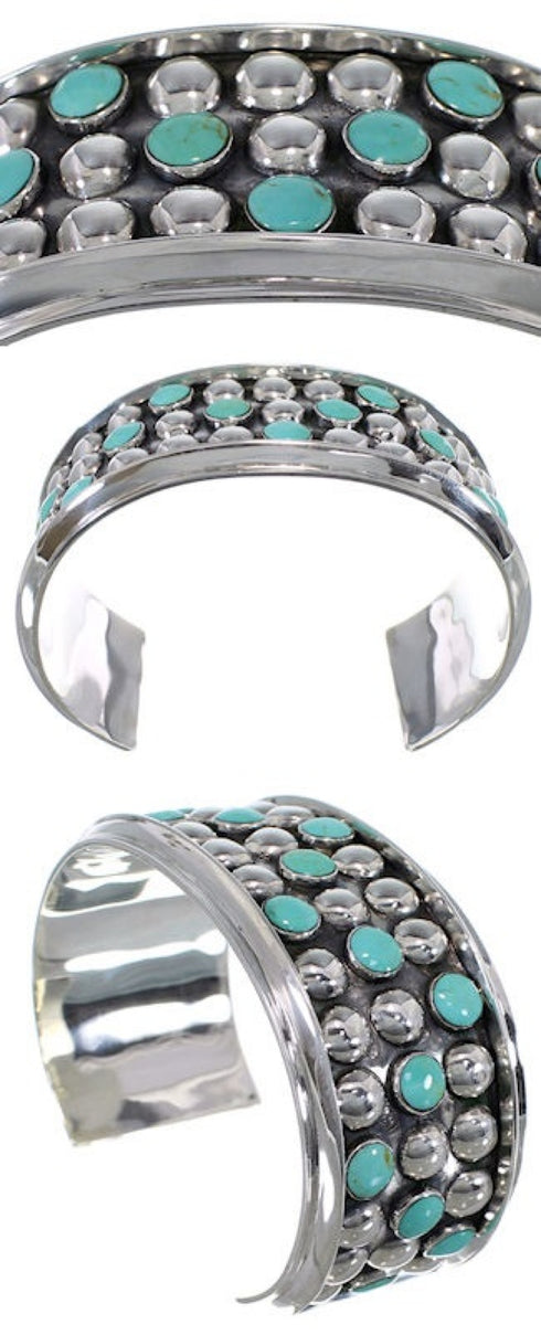 Southwest Turquoise Sterling Silver Cuff Bracelet MX27523