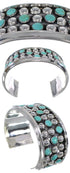 Southwest Turquoise Sterling Silver Cuff Bracelet MX27523