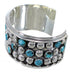 Sterling Silver Turquoise Southwestern Cuff Bracelet MX27514