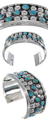 Sterling Silver Turquoise Southwestern Cuff Bracelet MX27514