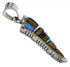 Southwest Multicolor Jewelry Sterling Silver Pendant EX29786