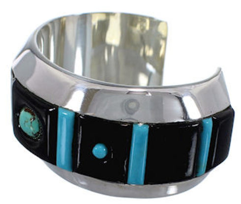 Jet And Turquoise Jewelry Cuff Bracelet PX27975