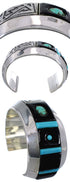 Jet And Turquoise Jewelry Cuff Bracelet PX27975