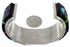 Sterling Silver Multicolor Inlay Southwest Cuff Bracelet PX28009