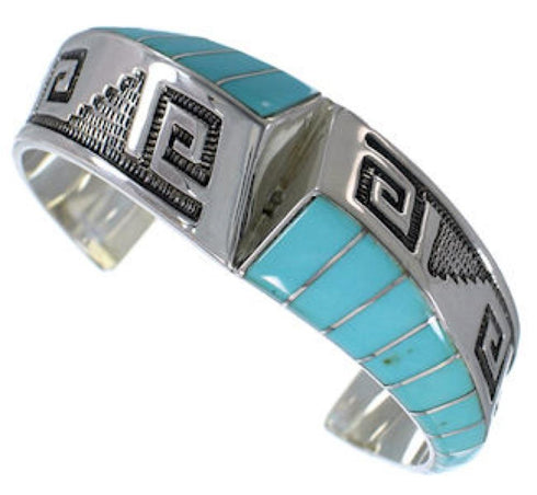 Turquoise Sterling Silver Jewelry Cuff Bracelet PX27800