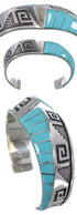 Turquoise Sterling Silver Jewelry Cuff Bracelet PX27800
