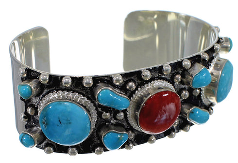 Red Oyster Shell Turquoise Cuff Bracelet Jewelry GS57683
