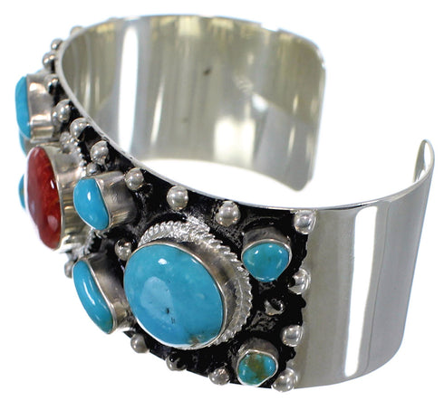 Red Oyster Shell Turquoise Cuff Bracelet Jewelry GS57683