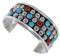 Sterling Silver Jewelry Coral Southwest Turquoise Bracelet FX27258