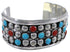 Sterling Silver Jewelry Coral Southwest Turquoise Bracelet FX27258