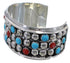 Sterling Silver Jewelry Coral Southwest Turquoise Bracelet FX27258