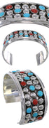 Sterling Silver Jewelry Coral Southwest Turquoise Bracelet FX27258