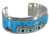 Turquoise Multicolor Native American Design Cuff Bracelet EX27875