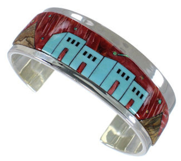 Red Oyster Shell Multicolor Cuff Bracelet EX27890