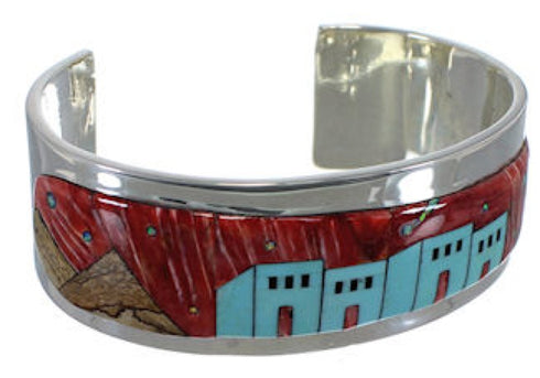 Red Oyster Shell Multicolor Cuff Bracelet EX27890