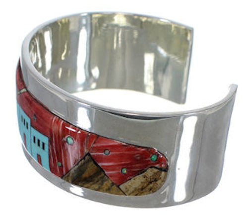 Red Oyster Shell Multicolor Cuff Bracelet EX27890