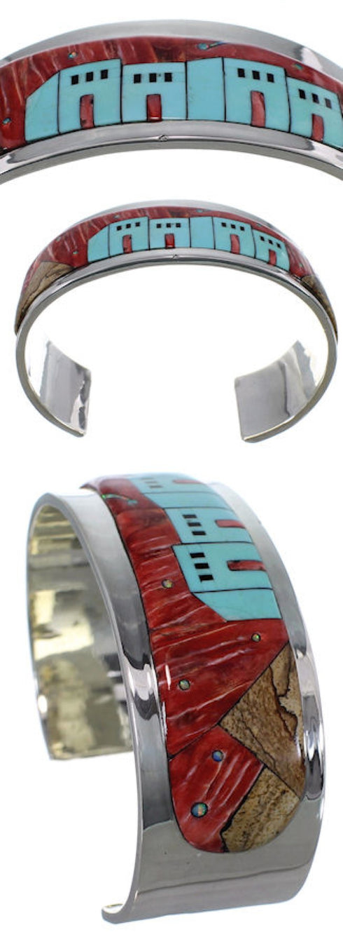 Red Oyster Shell Multicolor Cuff Bracelet EX27890