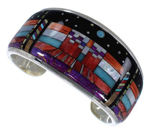 Oyster Shell Multicolor Native American Mesa Design Bracelet RS40972