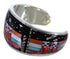 Oyster Shell Multicolor Native American Mesa Design Bracelet RS40972