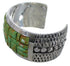 Southwestern Turquoise Inlay Jewelry Silver Cuff Bracelet MX27121