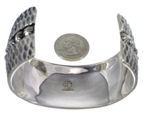 Southwestern Turquoise Inlay Jewelry Silver Cuff Bracelet MX27121