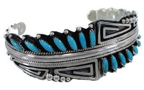 Southwestern Turquoise Overlay Sterling Silver Cuff Bracelet EX27461