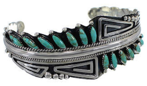 Turquoise Southwest Sterling Silver Cuff Bracelet FX28086