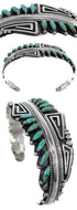 Turquoise Southwest Sterling Silver Cuff Bracelet FX28086