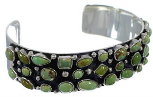 Turquoise Southwest Jewelry Sterling Silver Cuff Bracelet VX37730