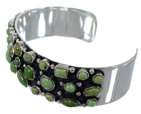 Turquoise Southwest Jewelry Sterling Silver Cuff Bracelet VX37730