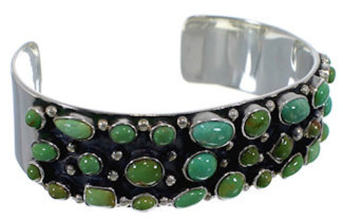 Southwest Turquoise Jewelry Sterling Silver Cuff Bracelet VX37732