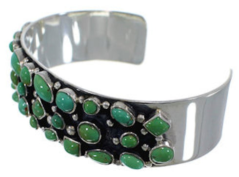Genuine Sterling Silver Turquoise Jewelry Cuff Bracelet VX37734