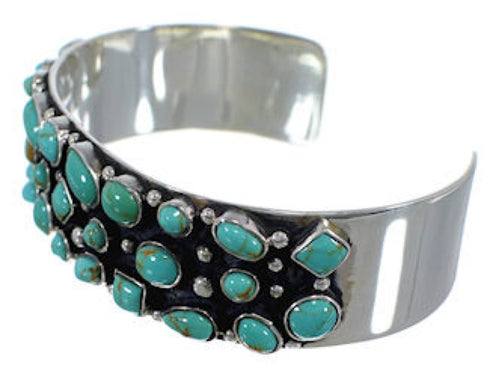 Southwest Turquoise Jewelry Sterling Silver Cuff Bracelet VX37744