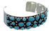 Southwest Sterling Silver Turquoise Cuff Jewelry Bracelet VX37762