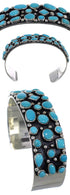 Southwest Sterling Silver Turquoise Cuff Jewelry Bracelet VX37762