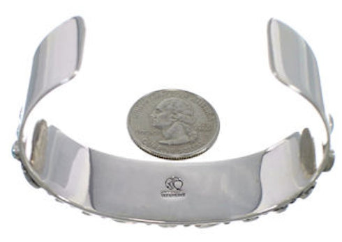 Southwest Sterling Silver Turquoise Cuff Jewelry Bracelet VX37762