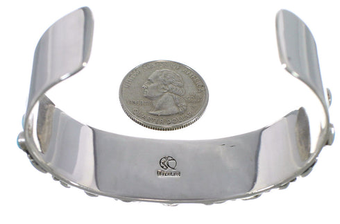 Turquoise Genuine Sterling Silver Southwest Bracelet VX37764