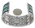 Authentic Sterling Silver Turquoise Cuff Jewelry Bracelet VX37655