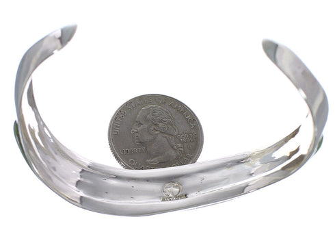 Southwestern Sterling Silver And Turquoise Cuff Bracelet TX39376
