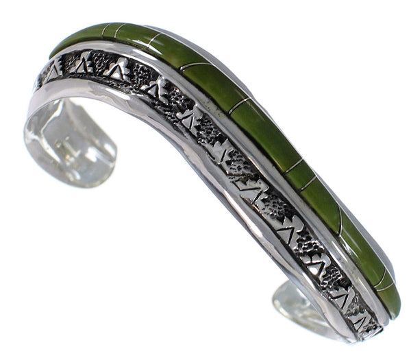 Southwestern Authentic Sterling Silver Turquoise Cuff Bracelet TX39388