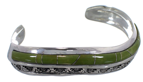 Southwestern Authentic Sterling Silver Turquoise Cuff Bracelet TX39388