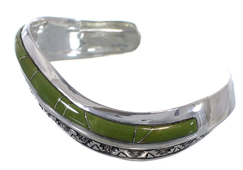 Southwestern Authentic Sterling Silver Turquoise Cuff Bracelet TX39388
